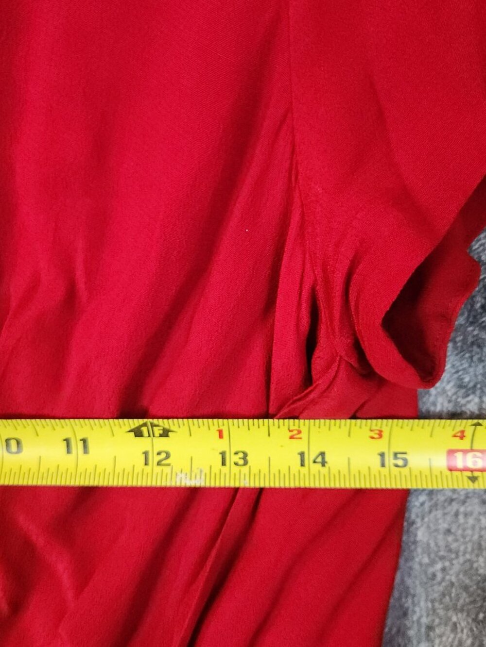 Anthropologie Maeve Red Grier Midi Jumpsuit Wide Leg Twist Tie Front Size 2 EUC - Picture 8 of 12